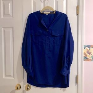 New, never worn Vince Camuto tunic shirt, royal blue